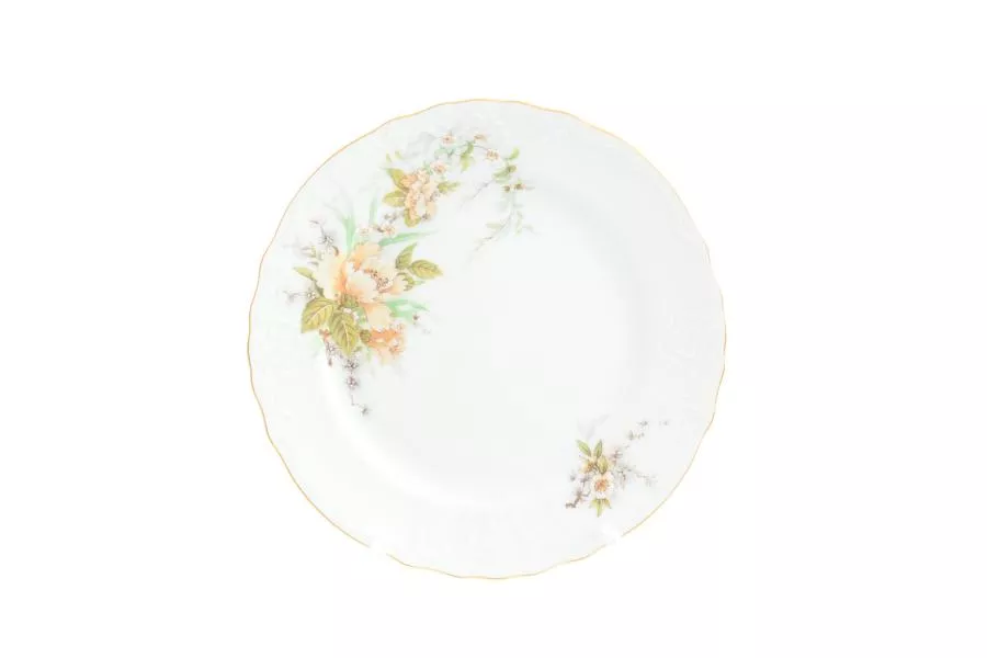 Набор тарелок Bernadotte Зеленый цветок 21 см (6 шт)