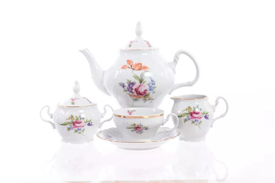 Чайный сервиз Bernadotte Полевой цветок 6 персон 17 предметов