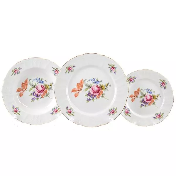 Набор тарелок Bernadotte Полевой цветок 18 предметов