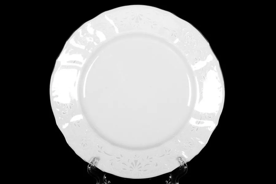 Набор тарелок Bernadotte Платиновый узор 19 см(6 шт)