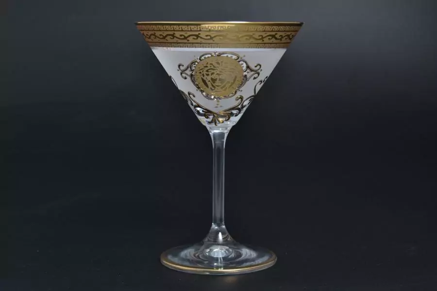 Набор бокалов для мартини "Версачи Глава Анжела" B-G фон