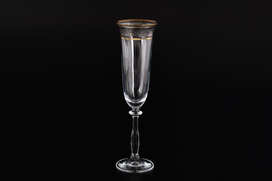 Набор фужеров для шампанского 190 мл Анжела Панто Кристалайт (6 шт)