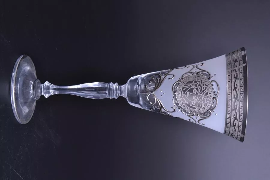Набор бокалов для вина "Версачи Глава Виктория" B-G фон платина