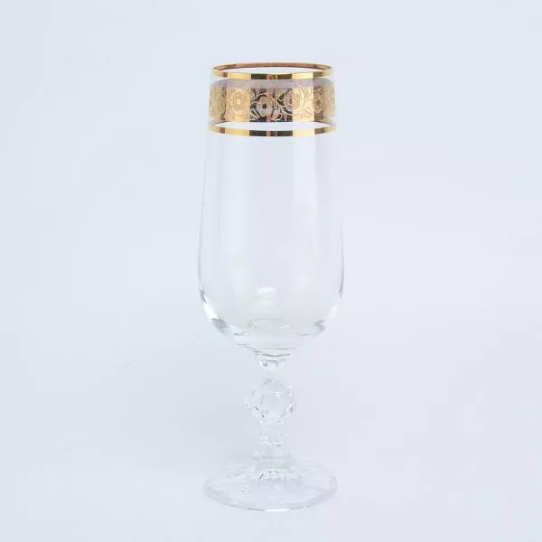 Набор фужеров для шампанского Crystalex Bohemia Клаудиа Золото V-D 180 мл(6 шт)
