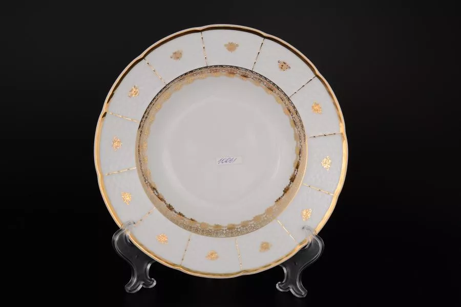 Набор тарелок глубоких 23 см Менуэт Золотой орнамент (6 шт)