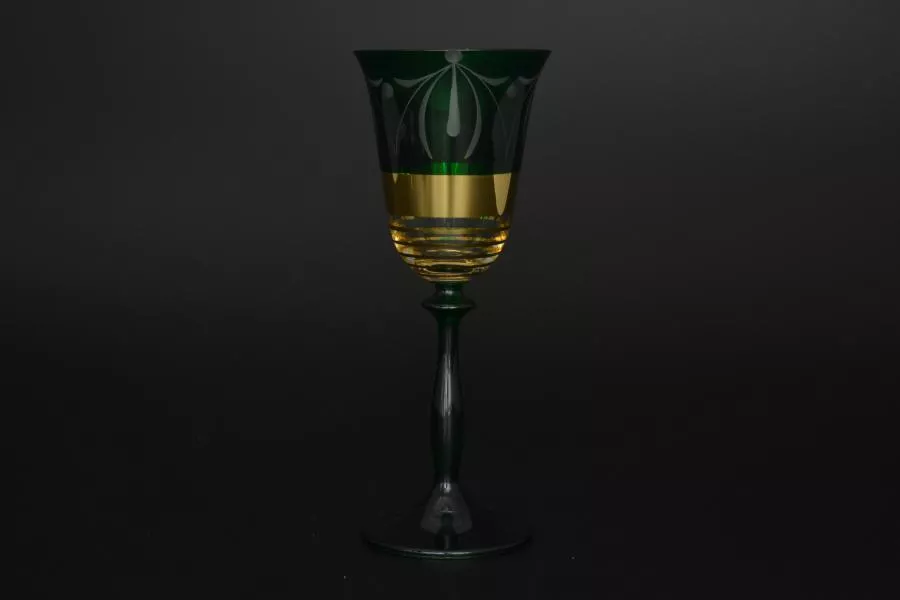 Набор бокалов для вина Лазурь зеленая E-S (6 шт)