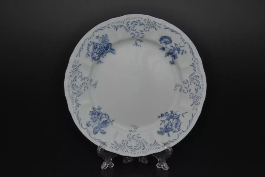 Набор тарелок Bernadotte Синие розы 17 см(6 шт)