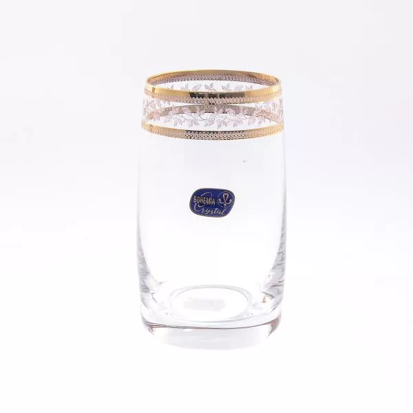 Набор стаканов для воды Crystalex Bohemia Золотой Лист V-D 250 мл(6 шт)