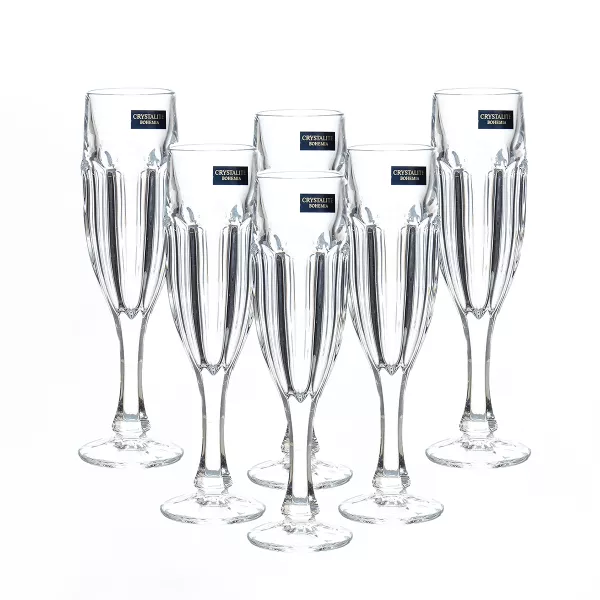 Набор фужеров для шампанского Crystalite Bohemia Safari 150 мл(6 шт)