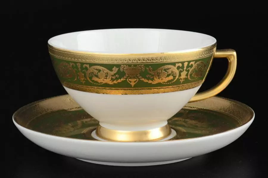 Набор чайных пар 220 мл Imperial Green Gold (6 пар)