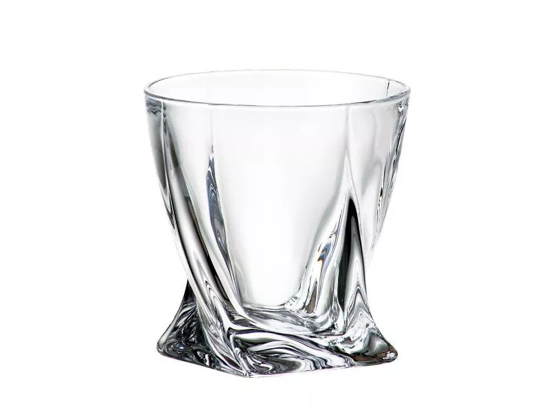 Набор стаканов для виски Crystalite Bohemia Quadro 340 мл(6 шт)