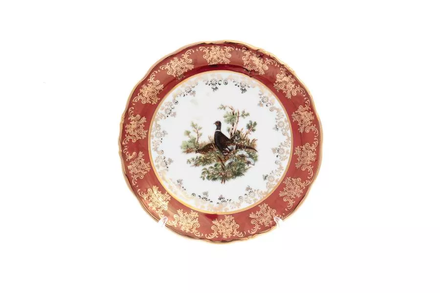 Набор тарелок Carlsbad Фредерика Охота Красная 17 см(6 шт)