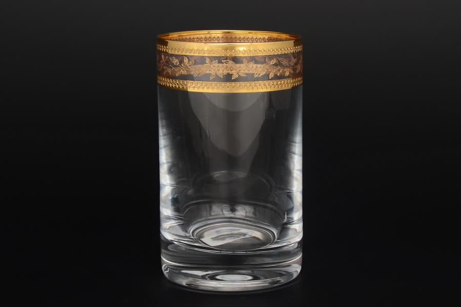 Набор стаканов для воды 230 мл Идеал Золотой листок Кристалекс (6 шт)