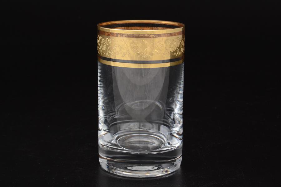 Набор стаканов для воды 150 мл Идеал Золото Kvetna (6 шт)