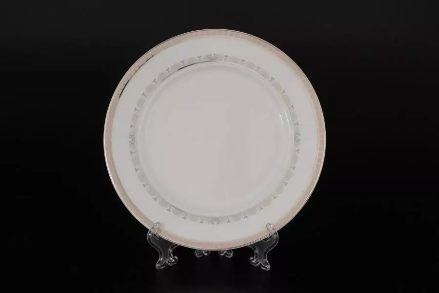 Набор тарелок 17 см Опал Платиновая лента (6 шт)