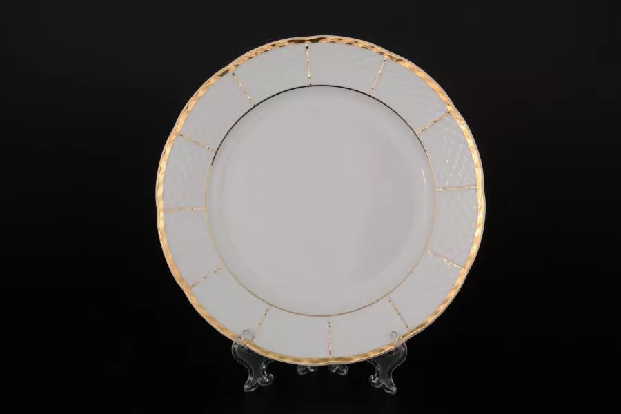 Набор тарелок Thun Менуэт Отводка золото 21см (6 шт)