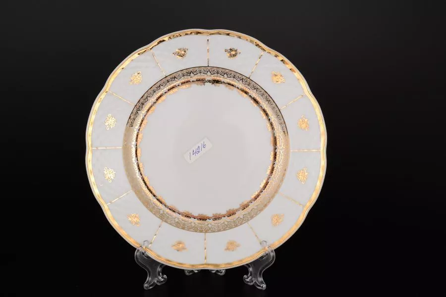 Набор тарелок Thun Менуэт Золотой орнамент 24см (6 шт)