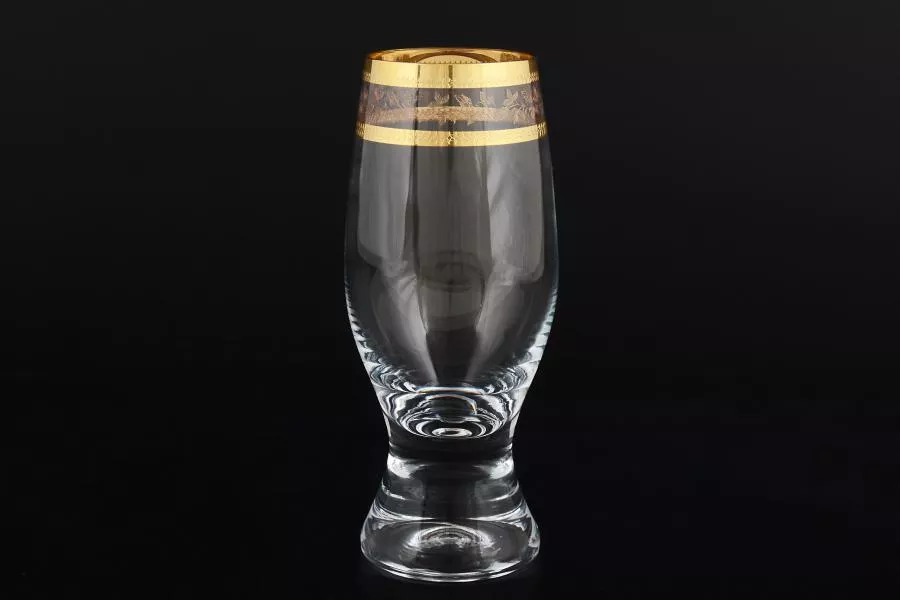 Набор фужеров для шампанского 210 мл Джина Золотой узор (6 шт)