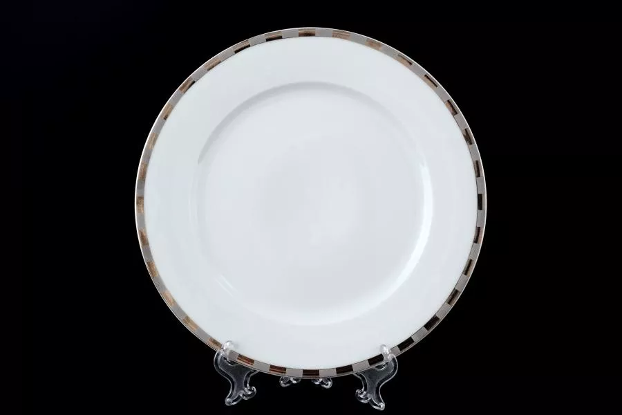 Набор тарелок 19 см Опал Платиновые пластинки (6 шт)