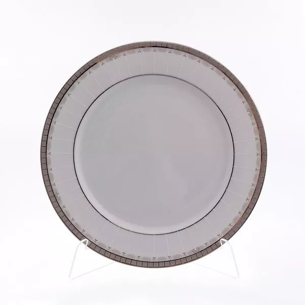 Набор тарелок Thun Опал Платиновая лента 21см (6 шт)