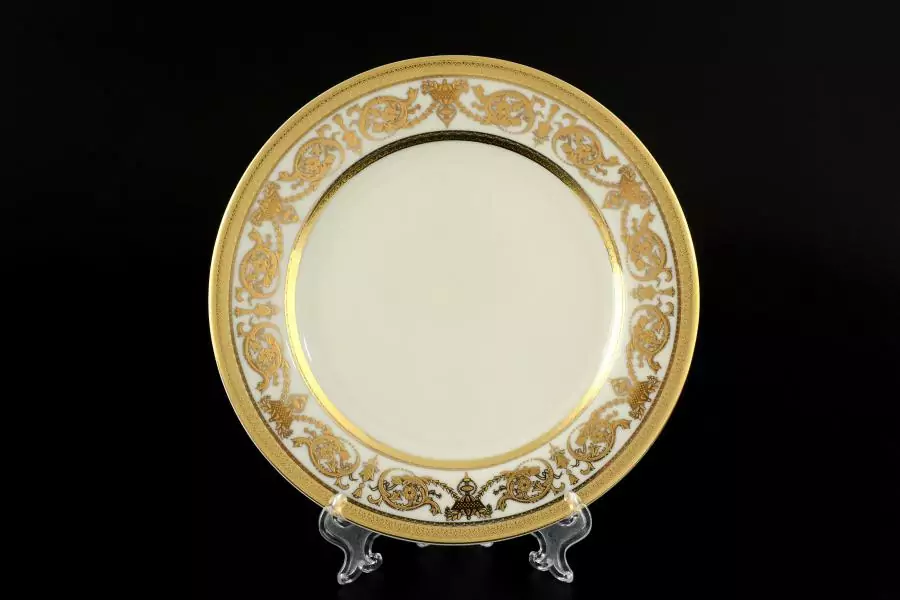 Набор тарелок Falkenporzellan Constanza Cream Imperial Gold 20 см(6 шт)