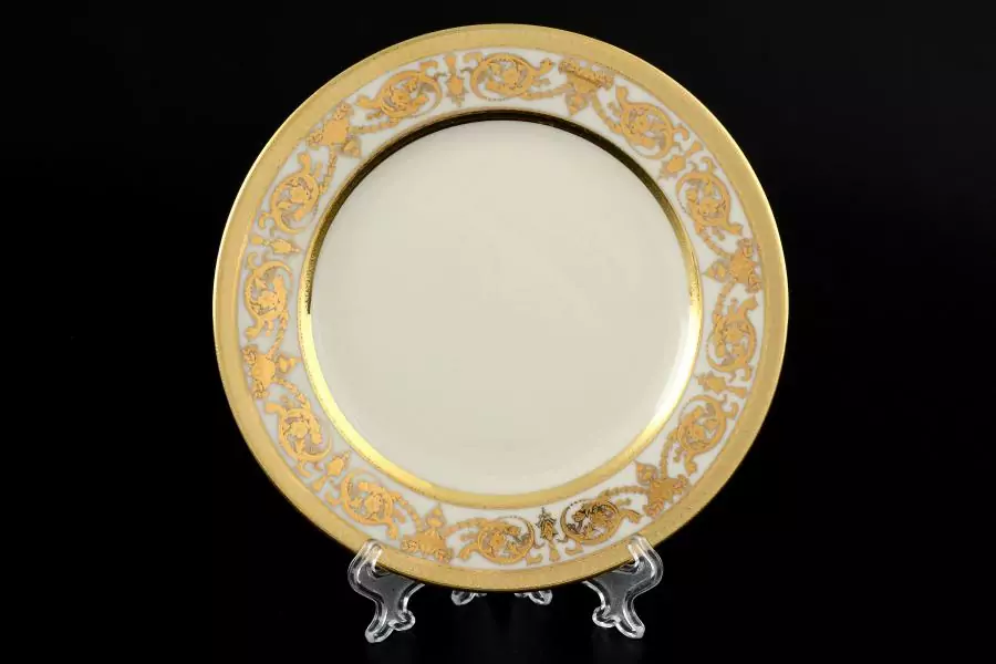 Набор тарелок Falkenporzellan Constanza Cream Imperial Gold 17 см(6 шт)