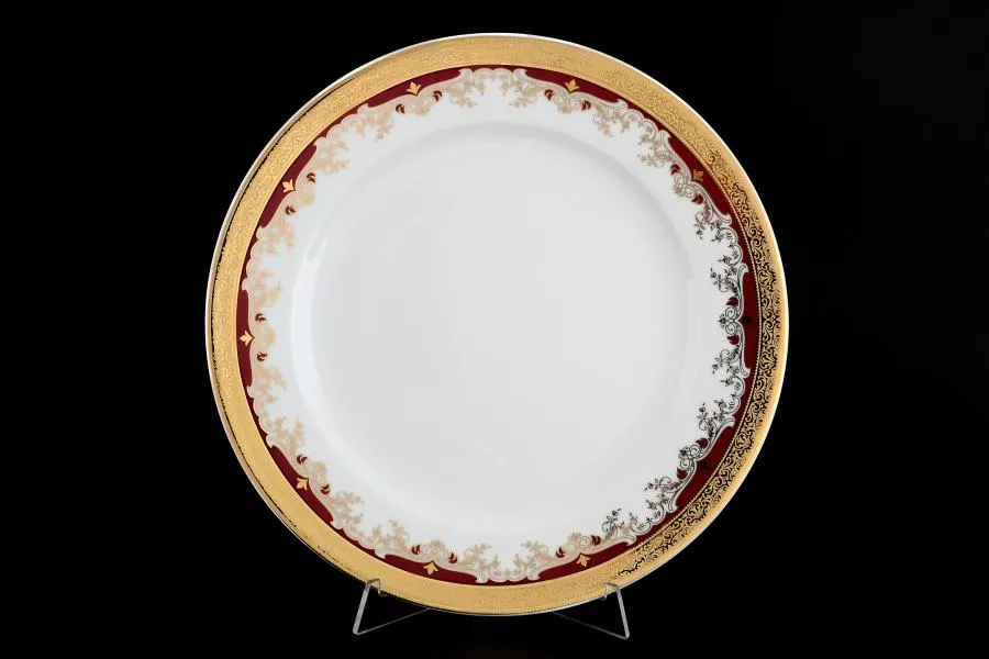Набор тарелок 27 см Кристина Красная Лилия (6 шт)