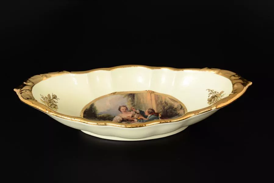 Блюдо овальное глубокое Bruno Costenaro Boucher Ceramiche 34см