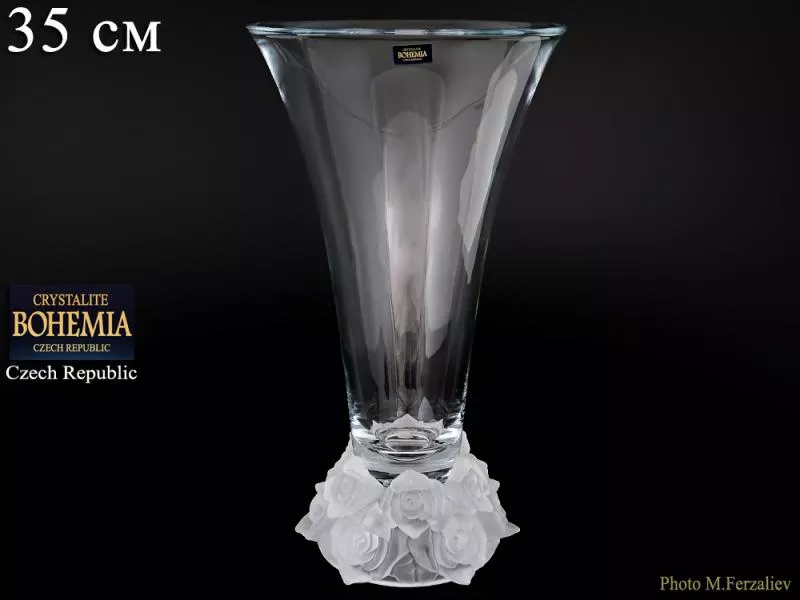 Ваза Crystalite Bohemia Frost 35 см