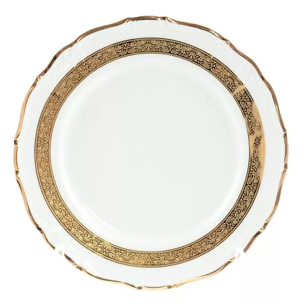 Набор тарелок Thun Мария Луиза Золотая лента 25 см(6 шт)