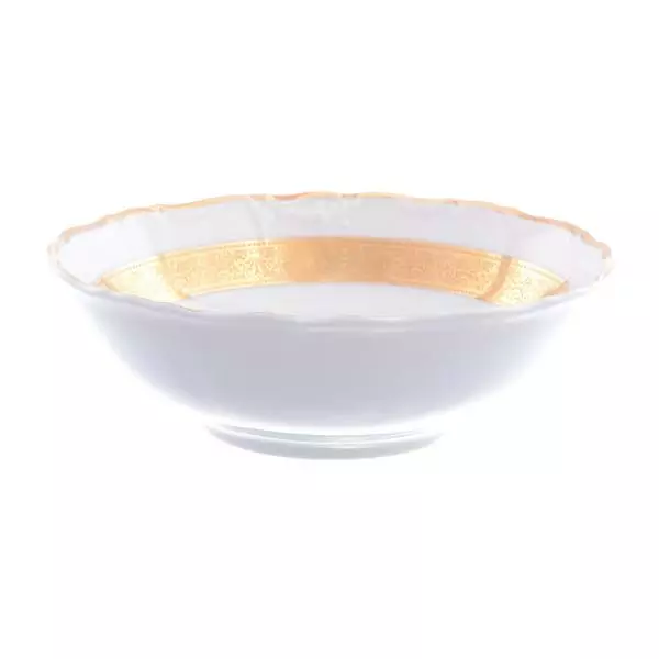 Набор салатников Thun Мария Луиза золотая лента 16 см(6 шт)
