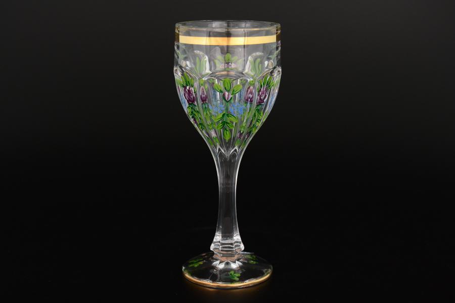 Набор бокалов для вина Сафари Роспись прозрачные A-M (6 шт)