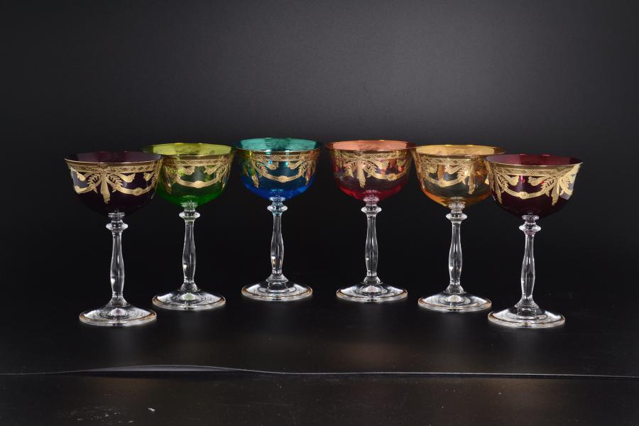 Набор бокалов для мартини 280 мл Анжела Арлекино (6 шт)