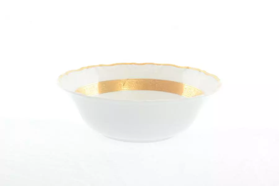 Набор салатников Thun Мария Луиза золотая лента 19 см(6 шт)