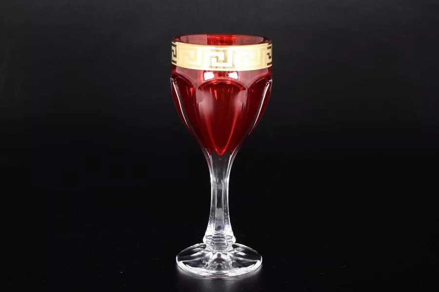Набор бокалов для вина 190 мл Сафари костка красные (6 шт)
