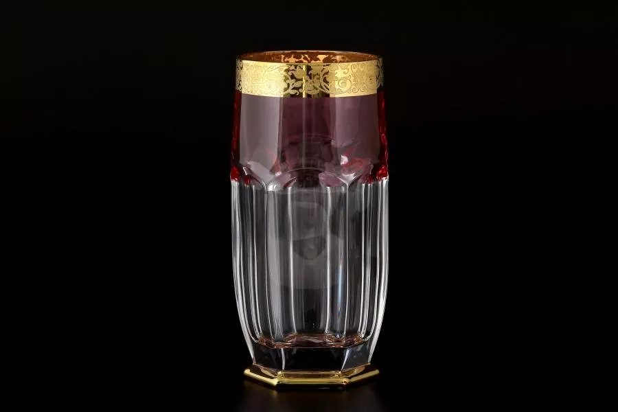 Набор стаканов для воды Сафари розовый 350 мл (6 шт)