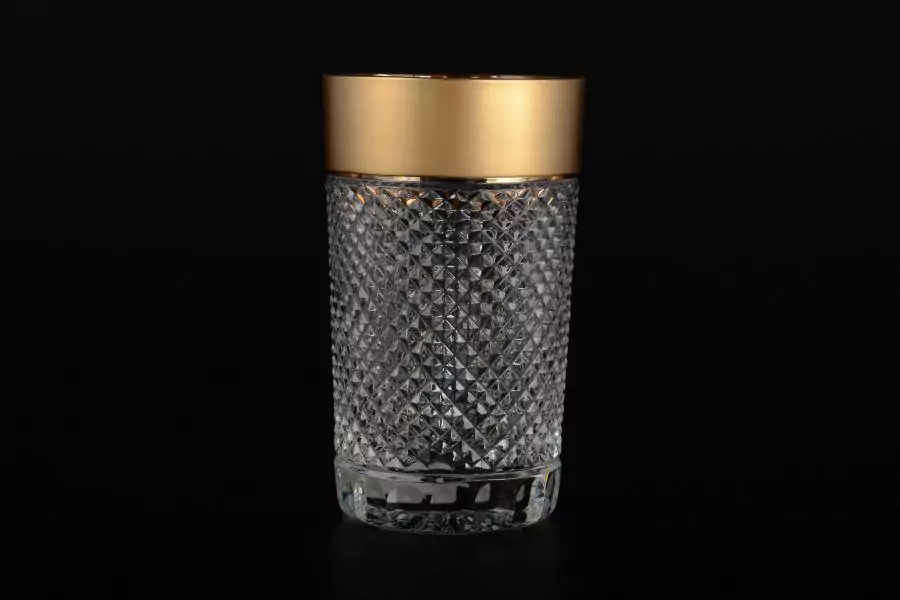 Набор стаканов для воды 200 мл Sonne Crystal Золото (6 шт)