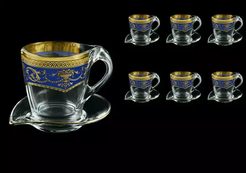 Набор чайных пар 6 шт + 6 блюдец 12 пр Astra Gold