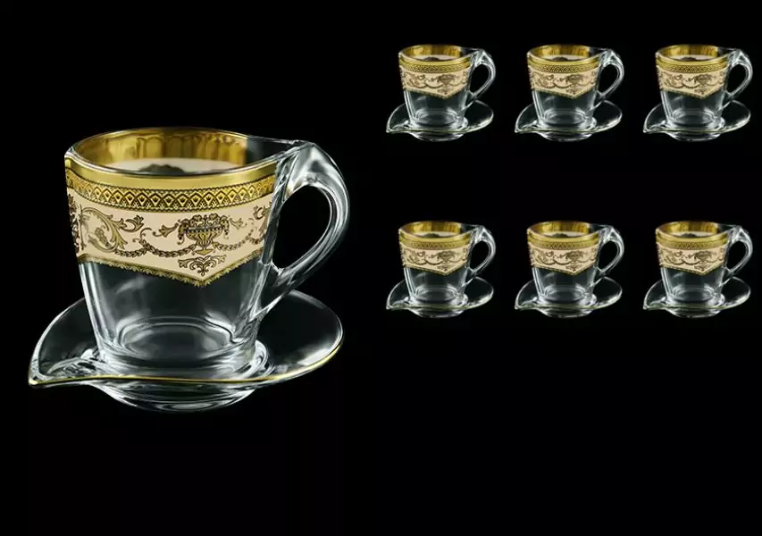Набор чайных пар 6 чашек + 6 блюдец 12 пр Astra Gold Артикул 22058