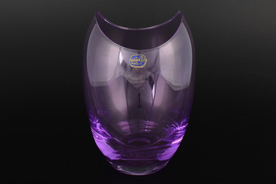 Ваза фиолетовая Gondola Кристалекс 26х14