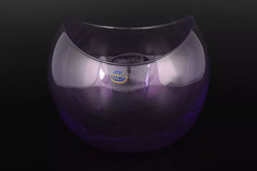 Ваза фиолетовая Gondola Кристалекс 14х16