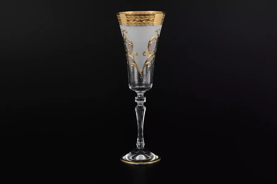 Набор фужеров для шампанского Версаче с/ф золото 6шт