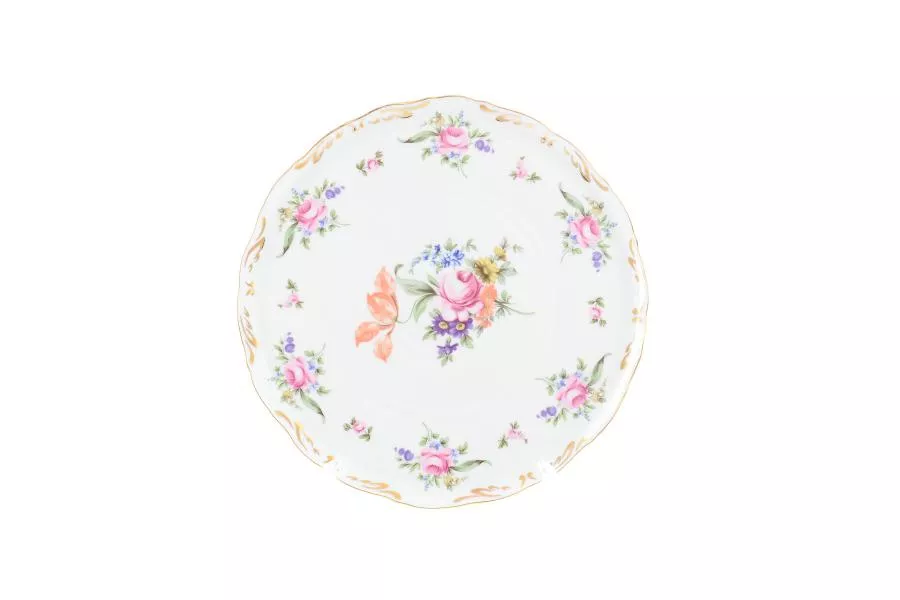 Тарелка для торта Queen's Crown Корона Полевой цветок 28 см