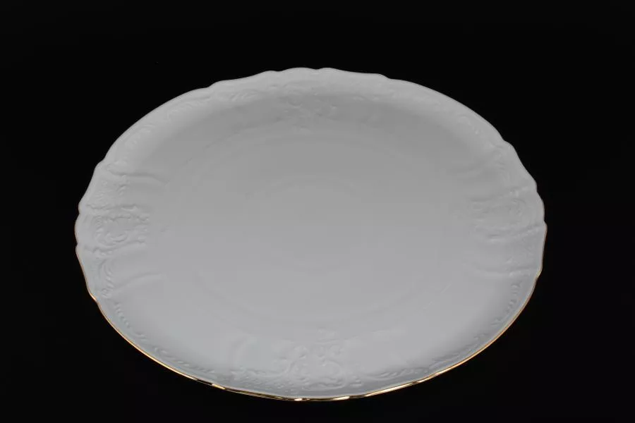 Тарелка для торта Bernadotte Белый узор 32 см