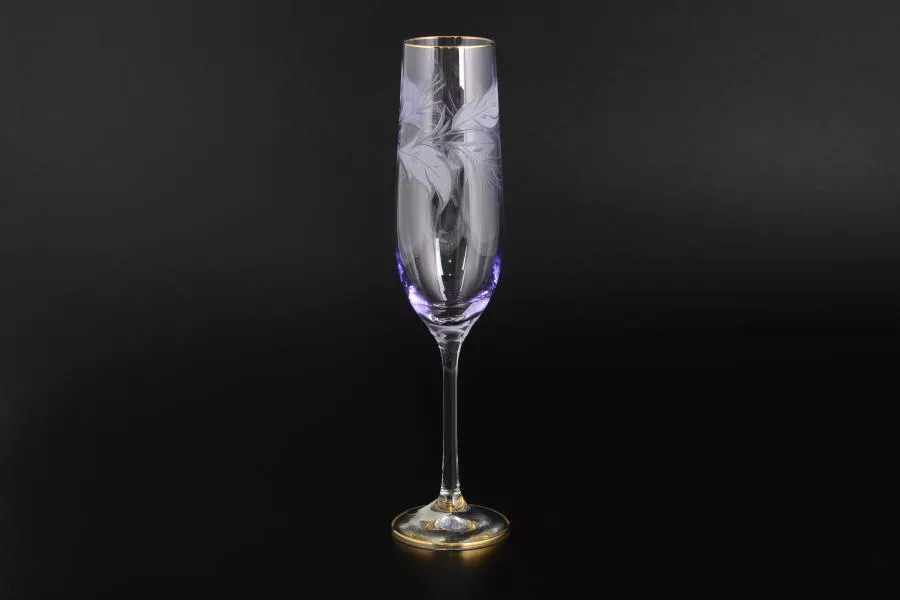 Набор фужеров для шампанского Фиолетовый 190 мл E-V