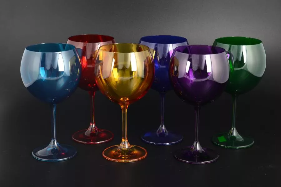 Набор бокалов для вина 460 мл SYLVIA/KLARA цветные (6 шт)