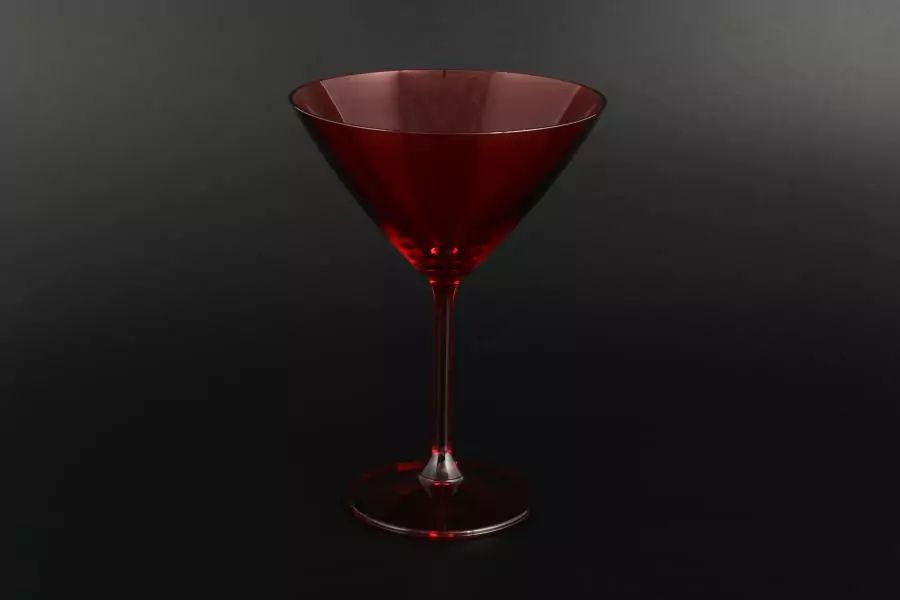 Набор бокалов для мартини 280 мл SYLVIA/KLARA красная (6 шт)