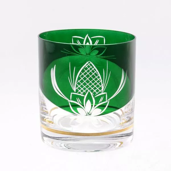 Набор стаканов Bohemia Звезда Смальта зелёный 280мл (6 шт)