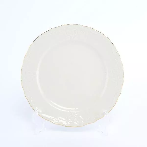 Набор тарелок Bernadotte Белый узор Be-Ivory 21 см(6 шт)