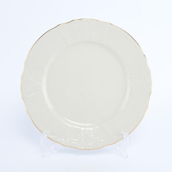 Набор тарелок Bernadotte Белый узор Be-Ivory 25 см(6 шт)